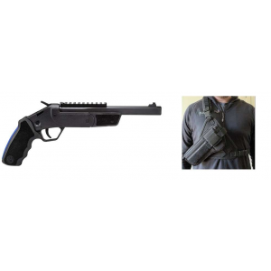 Rossi Brawler Single Shot Pistol - BLK | .410 Ga. / .45 LC | 9 Barrel | Single Shot | Includes Chest Rig