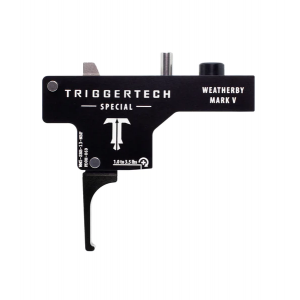 TriggerTech Weatherby Mark V Special Straight Flat PVD Black Trigger