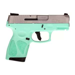 Taurus G2S 9mm Luger 3.2 7 Round Stainless Steel Cyan Polymer Grip Pistol