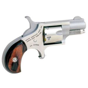 NAA 22s Mini-revolver 22 Short 5rd 1.13 Stainless Steel, Rosewood Bird's Head Grip