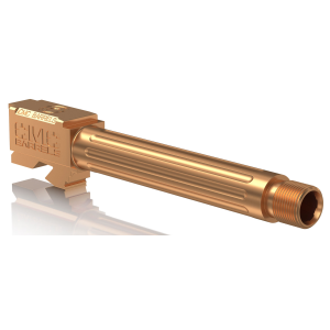 CMC Triggers 75513 Match Precision 9mm Luger 4.48 fits Glock 17 Gen 3-4 Bronze Fluted/Threaded