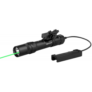 Olightstore Usa Inc ODINGLPBK Odin GL  Black Anodized 300/550/1,500 Lumens White LED Green Laser