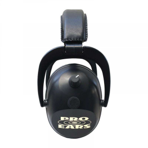 Pro Ears PEG2SMB Pro Ears Gold II Electronic 26 dB Over the Head Black Ear Cups w/Gold Logo