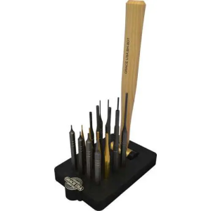Grace USA 17-Piece AR-15 Punch & Hammer Set with Bench Block