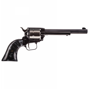 Heritage Mfg Rough Rider Small Bore .22 LR 6.5 6 Round Black Silver Cylinder Black Black Pearl Grip Revolver