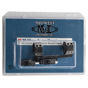 MIDWEST INDUSTRIES INC MIQD30SM Quick Detach 1-Pc Base & Ring Combo 30mm Black Finish