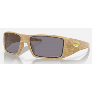 Oakley Heliostat Coalesce Stone Desert Tan w/ Prizm Grey Polarized Lenses Sunglasses