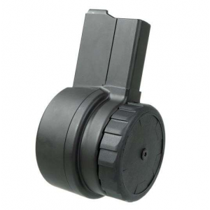 W15AB10 DRUM MAG BLK CERAKOTE 10RND