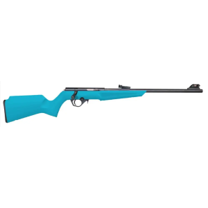 Rossi Compact Bolt Action Rimfire Rifle - Black / Cyan | .22 LR | 16.5 Barrel | 10rd | Polymer Stock