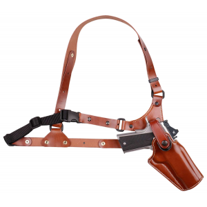 Galco GA880R Great Alaskan Fits Chest Up To 54 Tan Leather Shoulder/Torso Strap Fits Springfield XDM Elite Right Hand
