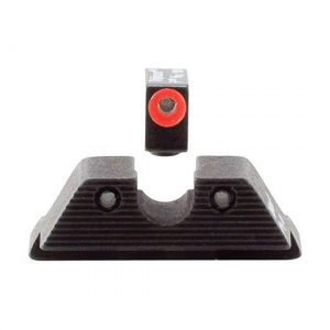Trijicon 600538 HD Night Sights Fits Glock 17/17L/19/22-28/31-35/37-39 Tritium/Paint Green w/Orange Outline Front Tritium/Paint Green w/Black Outline Rear Black