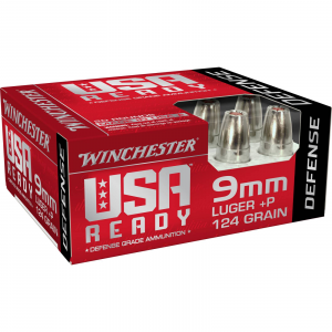 Winchester USA Ready Luger Hex-Vent HP +P Ammo