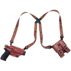 Galco MC290B Miami Classic Shoulder System Shoulder Fits Chest Up To 56 Black Leather Fits Kahr Arms Right Hand