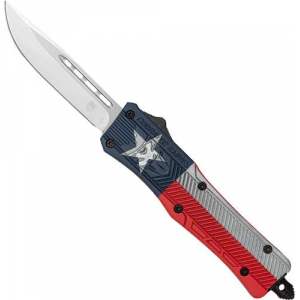 COBRATEC MEDIUM CTK1 OTF TEXAS STATE FLAG CRKTE 3 DROP POINT
