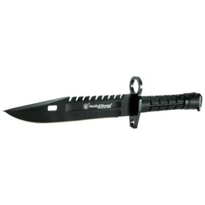 S&W BAYONET SPECIAL OPS M-9 7.8 FIXED BLADE BLACK