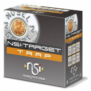 NOBEL Sport Trap Gold 12ga 2.75 1 1/8oz #8 Shotgun Ammunition 25 Rd Box 837913000038 238311