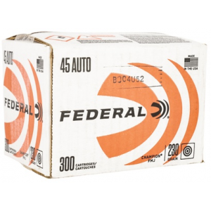 Federal C45230A300 45 ACP 230 gr Full Metal Jacket (FMJ) Rifle Ammunition 300 rd BOX
