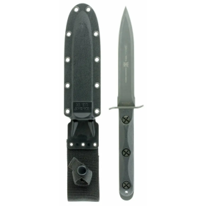 Ka-Bar Ka-Bar EK44 Ek Model 4 6.63 Double Edge Spear Point Plain 1095 Cro-Van FRN Black Handle Fixed - $104.14 at BattleHawk Armory