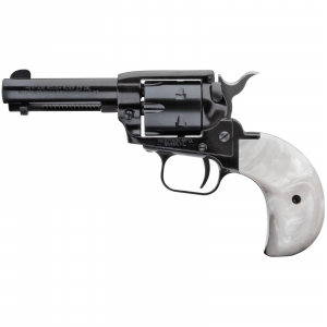 Heritage Mfg Rough Rider Small Bore .22LR/22 WMR 3.5 6 Round Mother of Pearl Bird Head Grip Black Revolver