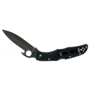 Spyderco C10PGYW Endura 4 Lightweight Emerson 3.81 VG-10 Stainless Steel Drop Point w/Gut Hook FRN Gray Handle Folding