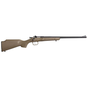 Crickett KSA235 My First Rifle 22 S/L/LR Single Shot 16.10 Blued Barrel & Receiver, Desert Tan Synthetic Fixed Stock