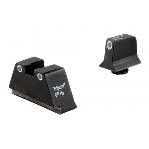 Trijicon 600649 Bright & Tough Night Sights  fits Glock 17/17L/19/22-28/31-35/37-39 Tritium Green w/White Outline Front Green w/White Outline Rear Suppressor Height