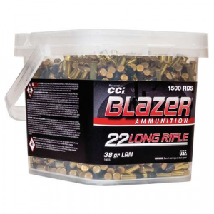 CCI 10025 Blazer  22 LR 38 gr Hollow Point (HP) 1500 Bx/ 1 Cs (Bucket)