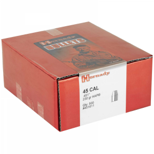 Hornady 451611 HAP  .45 Cal .451 230 gr Hollow Point (HP) 500 Per Box