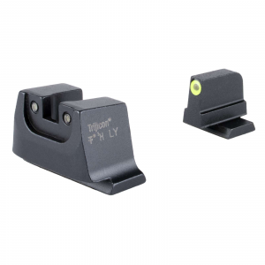 Trijicon SA240C601149 Suppressor/Optic Height Sights-M&P C.O.R.E Black Green Tritium Yellow Outline Front Sight Green Tritium Black Outline Rear Sight