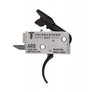 TriggerTech AR-9 Duty, Single-Stage, Traditional Curved, Trigger