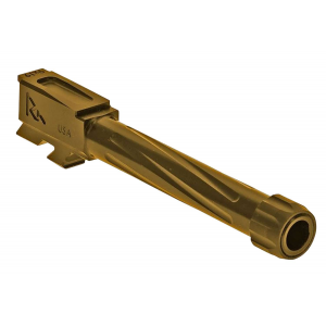 Rival Arms RA20G802E Threaded V1 fits Glock 48 Gen3-4 Gold PVD 416R Stainless Steel
