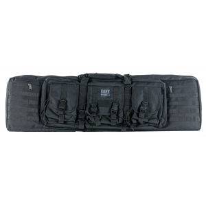 Bulldog BDT60-43B Tactical Double Rifle Case 43 Black 2 Rifles
