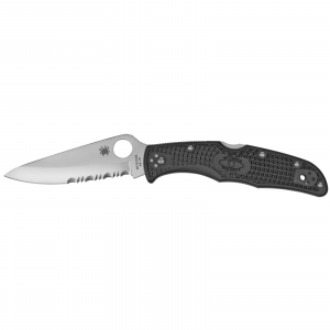 Spyderco C10PSBK Endura 4 Lightweight 3.75 VG-10 Stainless Steel Clip Point FRN Black Handle Folding