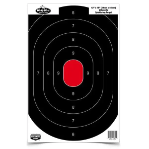 Birchwood Casey 35601 Dirty Bird Oval Silhouette Silhouette Hanging Tagboard Target 12 x 18 100 Per Pack