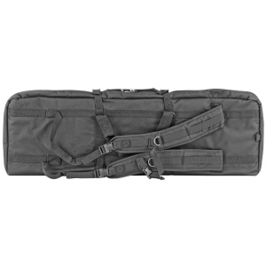 Bulldog BDT60-37B Tactical Double Rifle Case 37 Black 2 Rifles