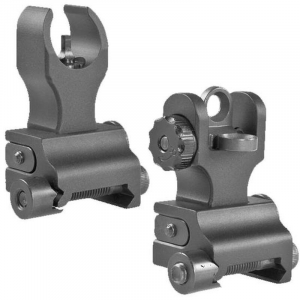 Samson FFS-FRS-PKG Sight Set  AR-15 Black Hardcoat Anodized Folding Aluminum