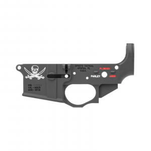 Spikes STLS016CFA Pirate Color Filled AR Platform Multi-Caliber Black