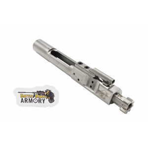 BHA Precision Complete M16 AR-15 5.56/300 Faceted Shiny Nickel Boron Logoed Bolt Carrier Group - BCG5