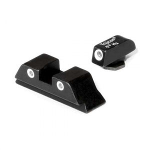 Trijicon 600210 Bright & Tough Night Sights  Glock 17,17L,19,22-28,31-35,37-39 3 Dot Green w/White Outline Front Green w/White Outline Rear Black