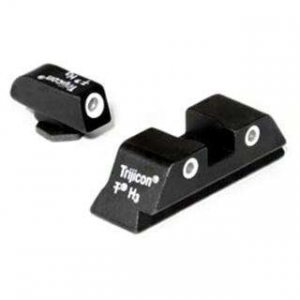Trijicon 600227 Bright & Tough Night Sights  fits Glock 20-21,29-30,36,40-41 3 Dot Green w/White Outline Front Green w/White Outline Rear Black (Including S & SF Variants)