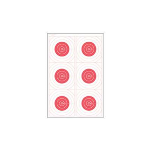 ACTION TGT BLSEYE MILI RED 100PK