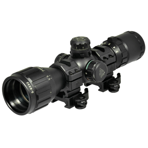 UTG SCPM392AOLW BugBuster 3-9x 32mm Obj 37.70-14.00 ft @ 100 yds FOV 1 Tube Black Finish Illuminated Red/Green Mil-Dot
