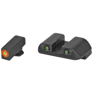 Glock Glock Bold Sights Glock 17/19/22/23/24/26/27/33/34/35/37/38/39 Gen 3,4 Green Tritium w/Orange Outline Tritium Green Black