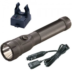 Streamlight 76112 PolyStinger  485/240/121 Lumens C4 LED Polymer Black 3 Cell Sub-C NiCd 3.6V with 12V DC Smart Charger