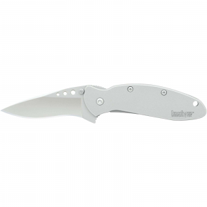 Kershaw 1620FL Scallion  2.40 Drop Point Part Serrated Bead Blasted 420HC Steel 410 Stainless Blead Blasted Handle Folding