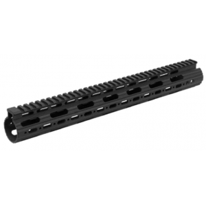 UTG Pro MTU019SS Pro Slim Rail KeyMod AR-15 Black Hardcoat Anodized Aluminum 15 Picatinny