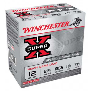 Winchester Ammo Super-X Game & Field 12 Gauge 2.75 1-1/8 oz 7.5 Shot 25 Bx/ 10
