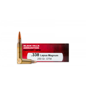 Black Hills Ammunition .338 Lapua 250 Gr Open Tip Match (OTM) 20rd Box