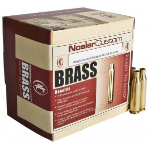 Nosler 10175 Centerfire Rifle 280 Ackley Brass 50 Per Box