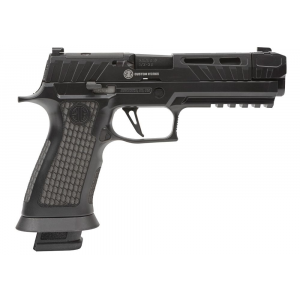 Sig Sauer P320 Spectre Comp Blackout 9mm SemiAuto Pistol Custom Works Cerakote OpticReady Slide